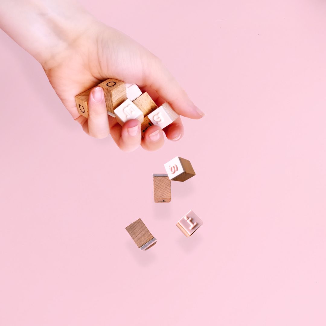26 Tonstempel mit Buchstaben von A-Z