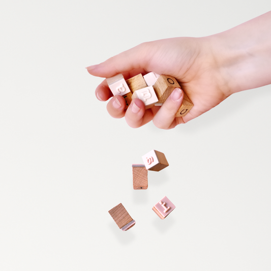 26 Tonstempel mit Buchstaben von A-Z