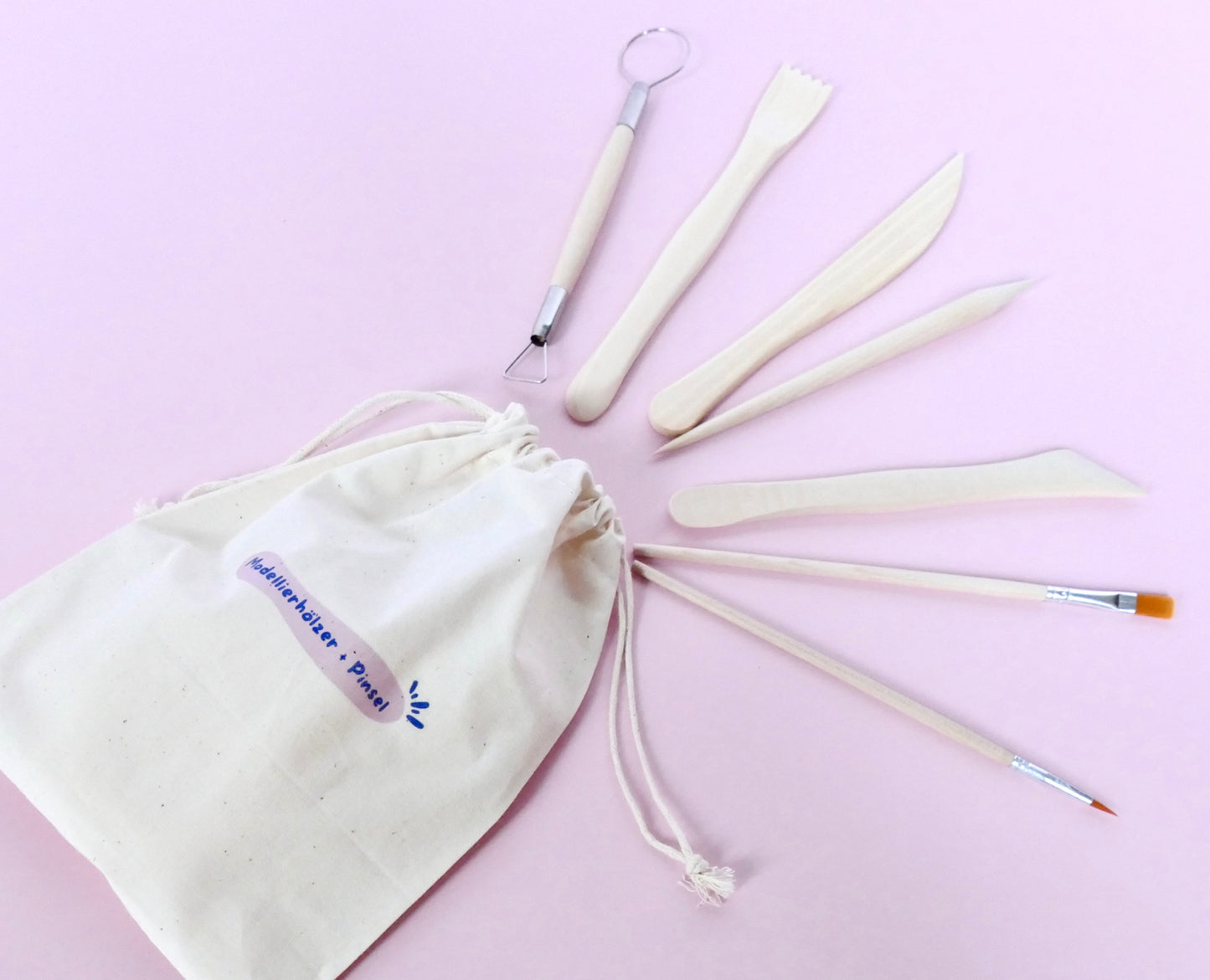 Kleines Töpferset, Home Pottery Kit, Zuhause Töpfern ohne Brennofen